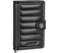 Secrid Portafoglio Premium Miniwallet Emboss Lines, Nero , Taglia unica