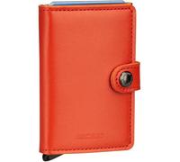Secrid Portafoglio Secrid in pelle con finitura lucida, può contenere 4 carte in rilievo o 6 carte lisce e altre 4 carte supplementari, portabanconote, chiusura con bottone, colore Arancione Arancione