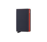 Secrid Slimwallet Custodia opaca per carte di credito Portafoglio RFID in pelle 6,5 cm blu