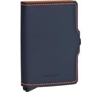 Secrid Portafoglio Twinwallet Matte, Blu notte arancione, 10,2 x 6,5 x 2,1 cm, Bicolore