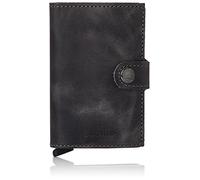 Secrid Miniwallet Vintage Custodia per carte di credito Portafoglio RFID in pelle 6,5 cm grey black (MV-Grey-Black)