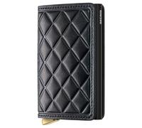 Secrid Slimwallet Emboss Diamond - Porta carte di credito 6cc 10.2 cm RFID (black+)