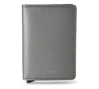 Secrid Slimwallet Portafoglio Protezione RFID Vera Pelle 6 cm grigio
