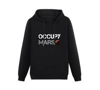 SECTOIL Occupy Mars Spacex Hoody Elon Musk Space X Exploration Graphic Hoodie Black XL