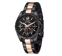 Sector 240 R3273640026 Men's Chronograph - 41mm Black & Rose Gold, Quartz