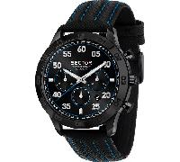 Sector 270 R3251578013 Men's Multifunction Watch - Black Dial, Leather Strap