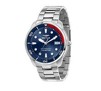 Orologio Uomo Sector Oversize R3253102029 Acciaio Quadrante Blu e Rosso + Data