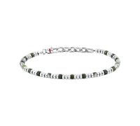 Sector Basic - Bracciale Uomo Acciaio con Pietre Verdi (SZS136)