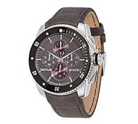 Sector 350 R3271903004 Men's Chronograph Watch - 45mm Grey Dial, Brown Leather Strap