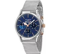 Sector No Limits, ,Accessories ,Uomo ,Grigio ,ONE SIZE Cronografo Quadrante Blu Cinturino Maglia Orologio