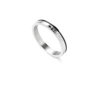 Sector No Limits Anello da uomo, Collezione ROW, misura 23, in acciaio, pvd nero e cristalli - SACX03023