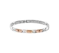 Sector No Limits Bracciale da uomo, Collezione BASIC Sector Jewels, lunghezza 22 cm, in acciaio, pvd oro rosa - SLI60