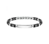 Sector No Limits - Bracciale da uomo, collezione Ceramic, in acciaio inossidabile, ceramica, SAFR10, 22 cm, acciaio inossidabile, 22 cm, Acciaio inossidabile