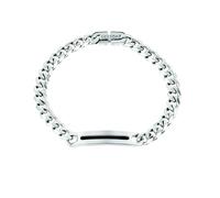 Sector No Limits Bracciale Uomo Collezione BASIC, Lunghezza 22 cm, Acciaio e Smaltato, SZS40, Pelle, Senza Pietre preziose, 22 cm