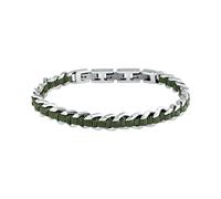 Sector No Limits Bracciale Uomo in Acciaio, Pelle naturale, Smalto, Collezione BANDY, Idee Regalo