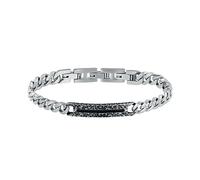 Sector No Limits Bracciale Uomo in Acciaio, Smalto, Collezione Energy, Finitura Vintage, Catene - SAFT83
