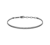 Sector No Limits Bracciale Uomo in Argento 925‰ rodiato con Catena Grumetta, Collezione SILVER COLLECTION - SAXY04