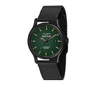 Orologio SECTOR uomo 660 datario Fondo Verde cassa e bracciale nero R3253517021
