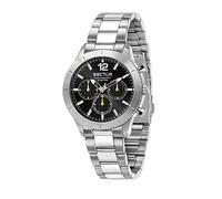 SECTOR 270 R3253578023 OROLOGIO UOMO NERO 41mm MULTIFUNZ. LIST. 149€ SOTTOCOSTO