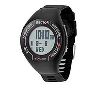 Sector Street Fashion R3251473001 Men's Digital Watch - 47x65mm Black Polycarbonate Case, Black PU Strap
