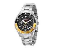 Sector Orologio Uomo 230 – Cronografo Analogico, Cassa 43 mm, Acciaio Nero/Giallo Limited