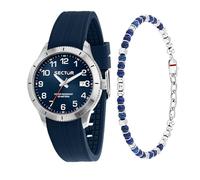 Sector No Limits Orologio Uomo, Tempo, Data, Analogico, Cinturino in Acciaio, Collezione 270 Special Pack con bracciale - R3251578018