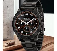 Sector No Limits Orologio Uomo, Analogico, al Quarzo, Multifunzione, Cinturino in Acciaio, Collezione 270 - R3253578031