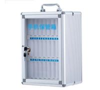 Secure Cell Phone Cabinet with Lock 24 Slot for School Factory & Laboratory - Silver Mobile Management Storage Unit - Durable & Compact Design