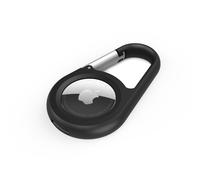 Secure Holder with Carabiner for Airtag Black valigetta