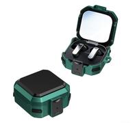 Secure Lock - Custodia antiurto per Samsung Galaxy Buds4/Buds4 Pro, con supporto integrato per telefono e comodo portachiavi, colore: rosso (verde)