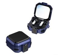 Secure Lock - Custodia antiurto per Samsung Galaxy Buds4/Buds4 Pro, con supporto per telefono integrato e comodo portachiavi, colore: rosso (blu)