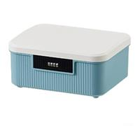 Secure Medication Lock Box 9L Capacità - Codice Combinazione Sicurezza Bambino Conservazione per Pillole e Strumenti - Organizzatore Medicine in Plastica per Viaggi Auto - Dimensioni 26x22x13cm (Blu)