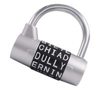 Secure Word Lock, Compact Letter Padlock, Reliable Luggage Protector, Combination Fence Door Drawer Security, Heavy Duty Travel Safety Tool, Utility Gear for Suitcase, Palestra, Ufficio