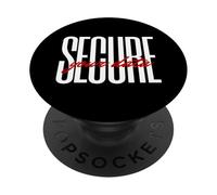 Secure Your Data Cybersecurity Expert Infosec Encrypted Chat PopSockets PopGrip Adesivo