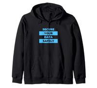 Secure Your Data Safely Infosec Security Professional Hacker Felpa con Cappuccio