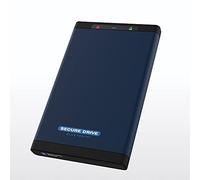 SecureData SecureDrive BT FIPS 1402 Level 3 Hard disk esterno portatile con crittografia hardware a 256 bit USB 3.0 sblocco wireless sicuro tramite app mobile nero 2 TB