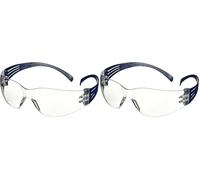 Securefit 3M 100 Occhiali di protezione, Lenti trasparenti, SF101AF-BLU-EU (Confezione da 2)