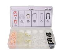 Securely Connect Linee Carburante con Assortimento di Clip di Fermo 70pz per For