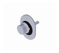 Securemme Limitatore di Apertura Scorrevole per Porta Blindata, ARGENTO F1 Kit di Montaggio Incluso, 10 x 10 cm 5050KF1BARI