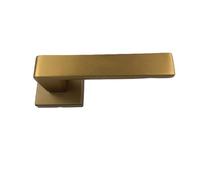 SECUREMME MANIGLIA QUADRA KIT ROMA IN ALLUMINIO BRONZATO F4 SINGOLA PER PORTA BLINDATA Q8 ROSETTA QUADRA 54X54X10 PZ 1, POTETE MONTARE LA MANIGLIA CON O SENZA MOLLA DI RITORNO