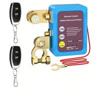SECURIMOTE Interruttore Stacca Batteria con Telecomando 12V/24V Antifurto, Staccabatteria per Veicoli, Moto, Barca e Trattore, Sistema Remoto di Scollegamento Alimentazione