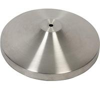 SECURIT - Base per Colonnina Segnapercorso - Modello Classic - Cromato | Base Rotonda 31x31 cm - Acciaio Inossidabile Lucido - Uso Interno ed Esterno - Resistente alle Intemperie