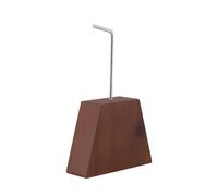 SECURIT - Blocco Fermavento - Per Lavagne Bifacciali - Legno Pino - Mogano | Resistente a Venti 60 km/h - Gancio Acciaio Inox - Legno Laccato