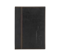 SECURIT - Carta Dei Vini Linea Trendy - Per Caffè, Ristoranti, Bar - Similpelle - Formato A4 - 2 Doppio Inserti Inclusi - Colore Nero
