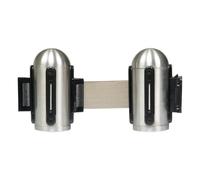 SECURIT - Clip da Parete per Barriera Retrattile - Nastro Grigio 205 cm