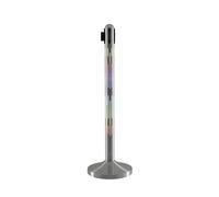 SECURIT - Colonna Segnapercorso LED NOVA | 1 Colonna + Base - Per Bar, Ristorante, Hotel, Evento - Multicolore - IP54 - Batteria 12-120h - 3 Intensità - 101cm