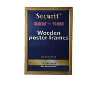 SECURIT - Cornice Espositiva Poster da Parete - Formato A3 - Colore Teak