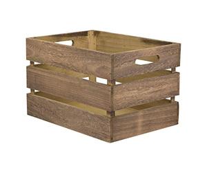 Securit CR-VIN - Cassetta in Legno Vintage | Capacità 40 Menu - Maniglie Laterali - Adatto per Interno ed Esterno - Kit di Montaggio Incluso - Colore Marrone