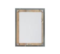 SECURIT - Espositore Glass Star - Per Caffè, Ristoranti, Bar, Negozi - 1 Pagina A4 - Per Montaggio Su Palo O Parete - Legno Laminato Con Lastra Di Vetro Frontale Con Bordi In Acciaio Inox - Quercia