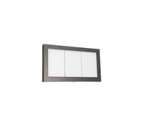 SECURIT - Espositore LED - 3 Pagine A4 - LED Bianchi - Colore Grigio